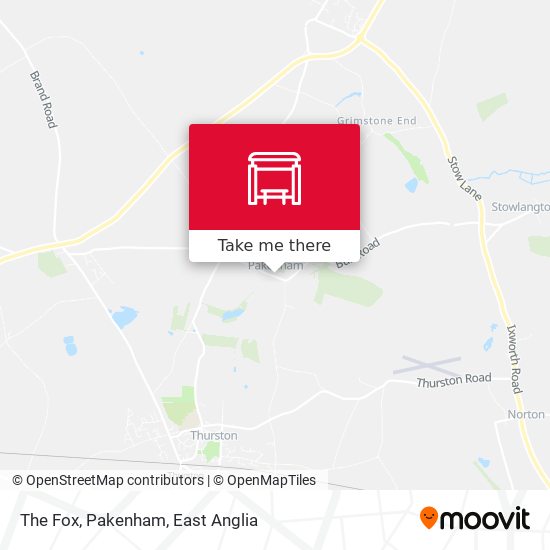 The Fox, Pakenham map