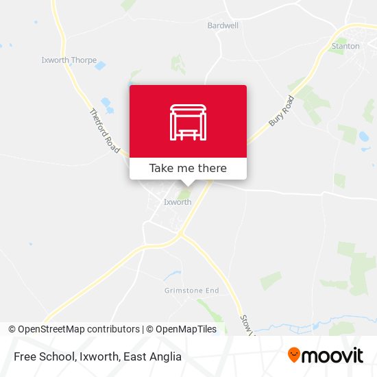 Free School, Ixworth map