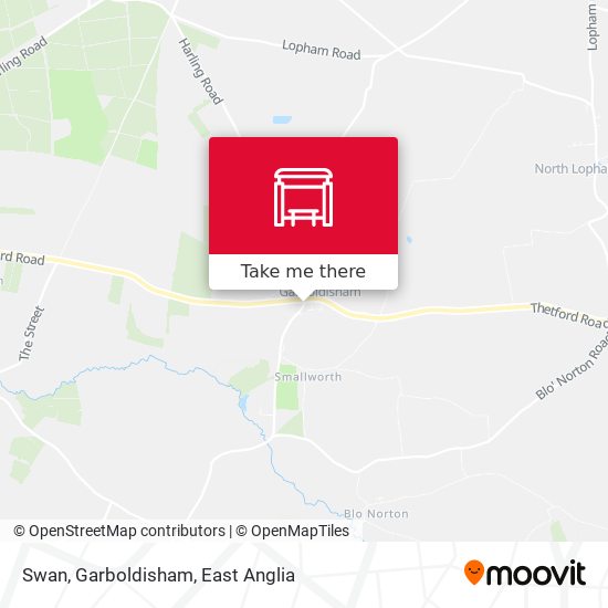 Swan, Garboldisham map