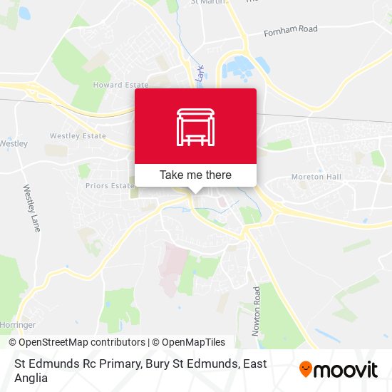 St Edmunds Rc Primary, Bury St Edmunds map