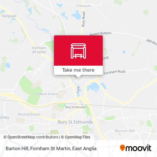 Barton Hill, Fornham St Martin map