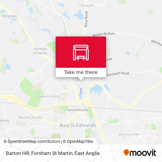 Barton Hill, Fornham St Martin map
