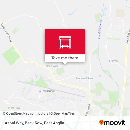 Aspal Way, Beck Row map