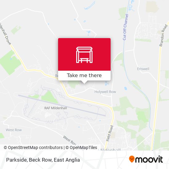 Parkside, Beck Row map