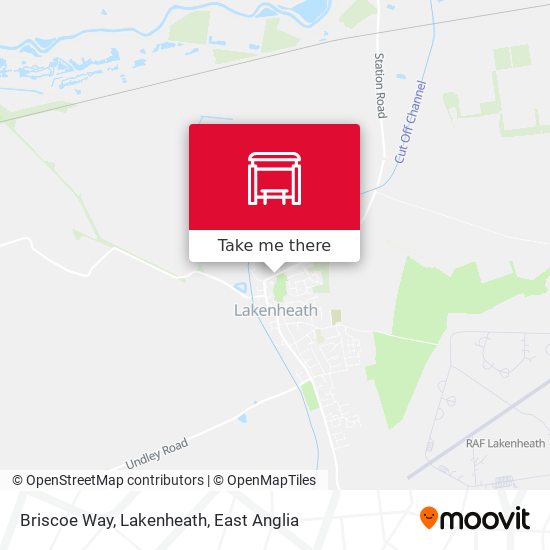 Briscoe Way, Lakenheath map