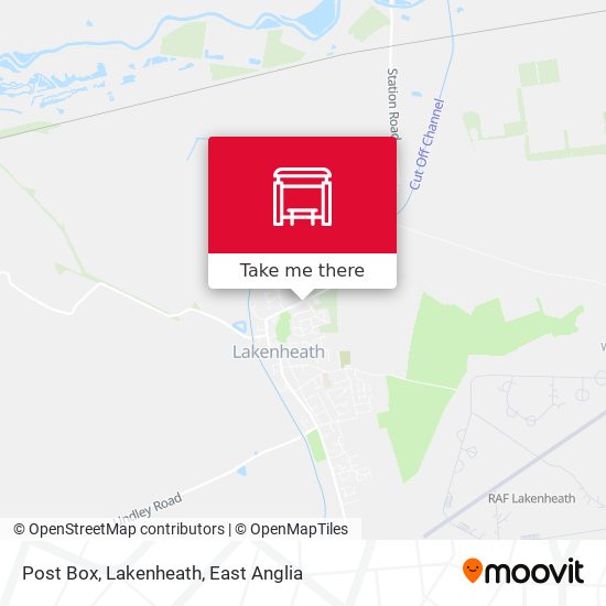 Post Box, Lakenheath map