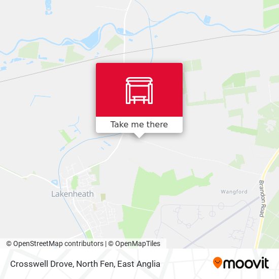 Crosswell Drove, North Fen map