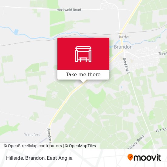 Hillside, Brandon map