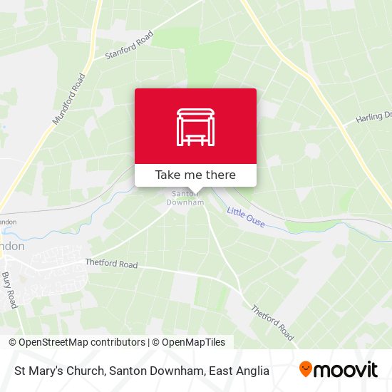 St Mary's Church, Santon Downham map