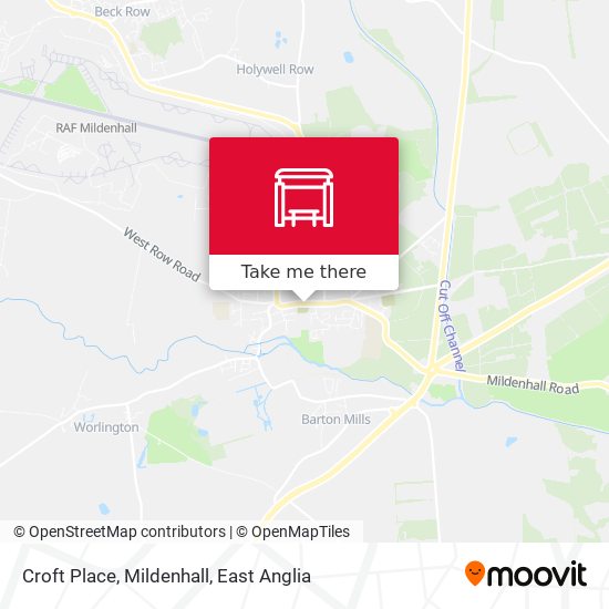 Croft Place, Mildenhall map
