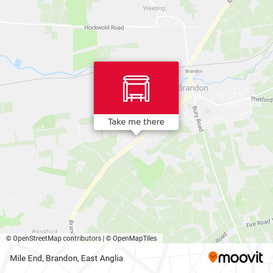 Mile End, Brandon map