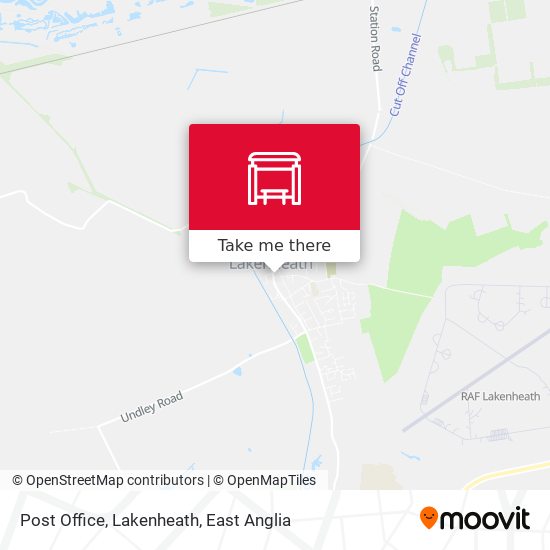 Post Office, Lakenheath map