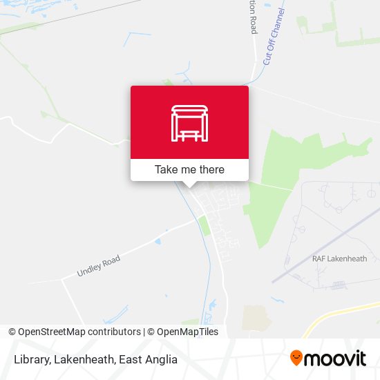 Library, Lakenheath map