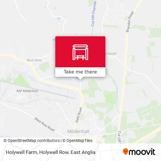Holywell Farm, Holywell Row map