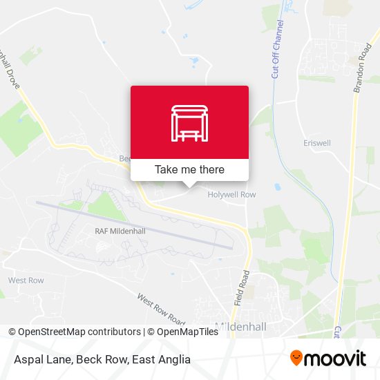 Aspal Lane, Beck Row map