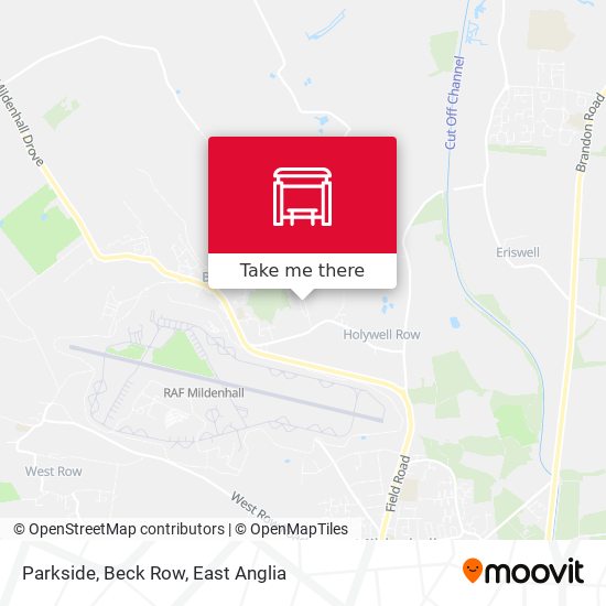 Parkside, Beck Row map