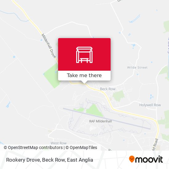 Rookery Drove, Beck Row map