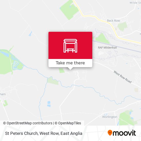 St Peters Church, West Row map