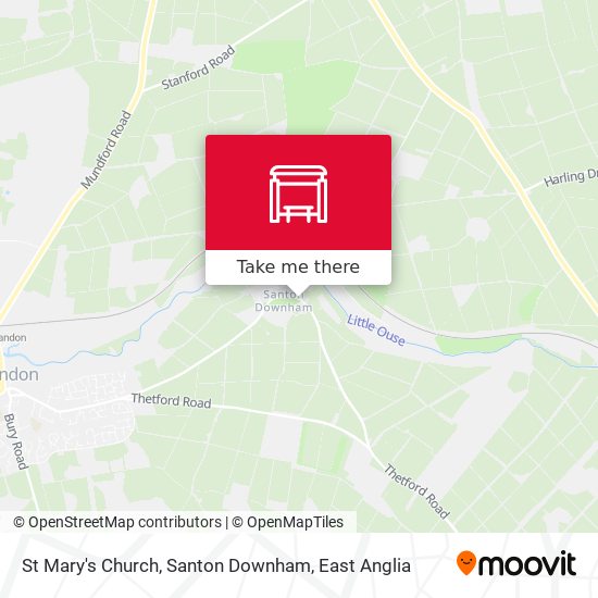 St Mary's Church, Santon Downham map