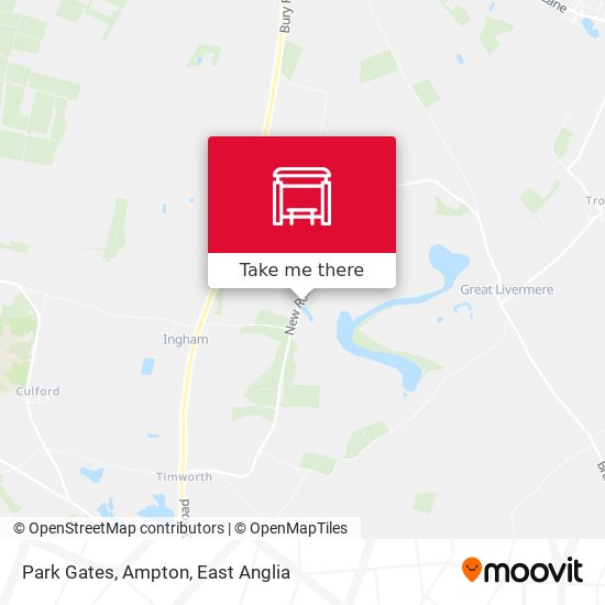 Park Gates, Ampton map