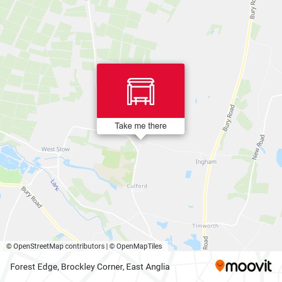 Forest Edge, Brockley Corner map