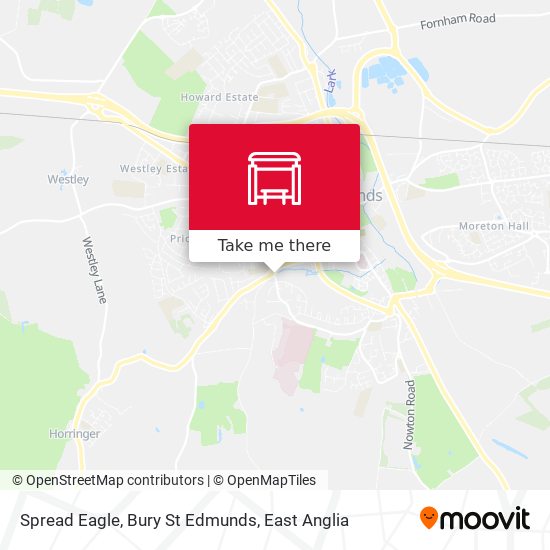 Spread Eagle, Bury St Edmunds map