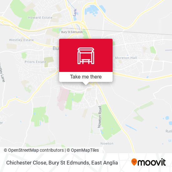 Chichester Close, Bury St Edmunds map