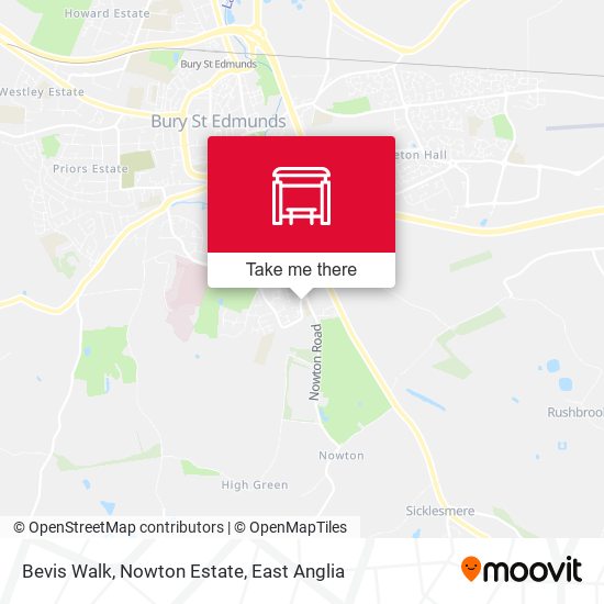 Bevis Walk, Nowton Estate map