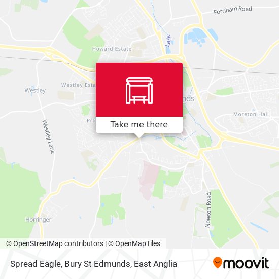 Spread Eagle, Bury St Edmunds map