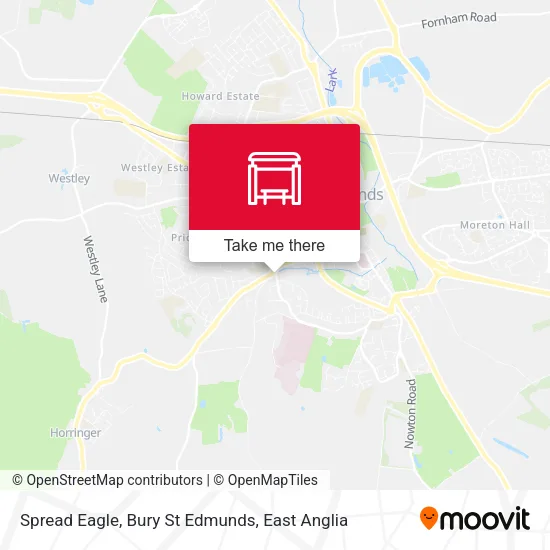 Spread Eagle, Bury St Edmunds map