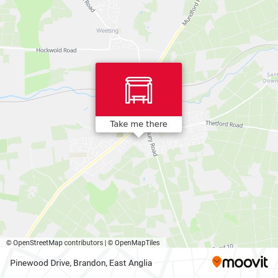 Pinewood Drive, Brandon map