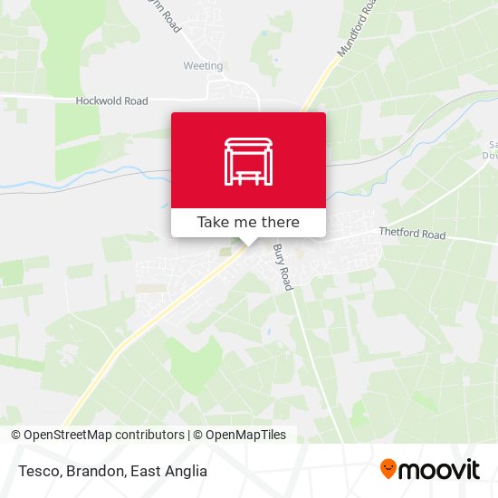 Tesco, Brandon map