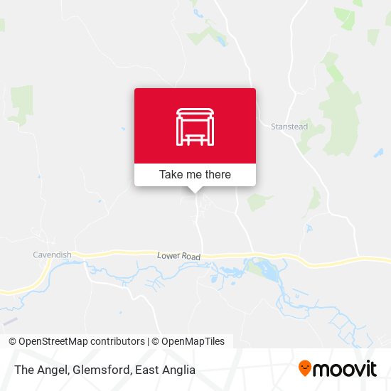 The Angel, Glemsford map