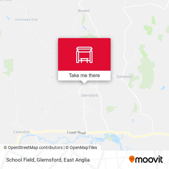 School Field, Glemsford map