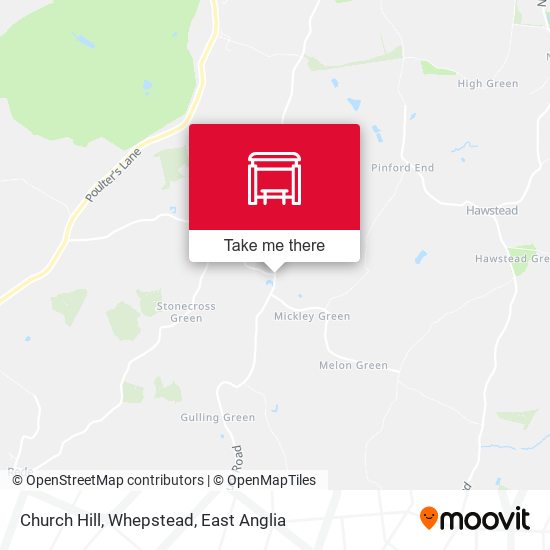 Church Hill, Whepstead map