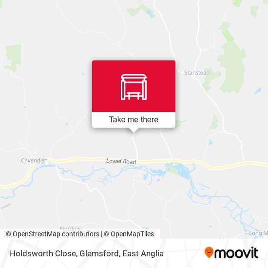 Holdsworth Close, Glemsford map