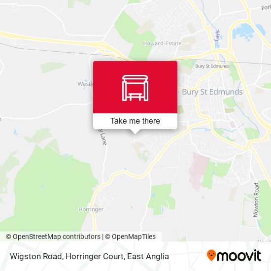 Wigston Road, Horringer Court map