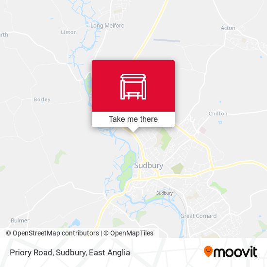 Priory Road, Sudbury map