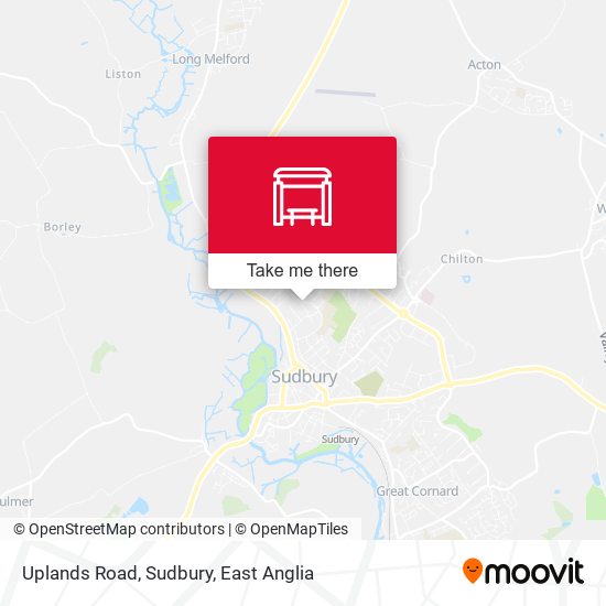 Uplands Road, Sudbury map