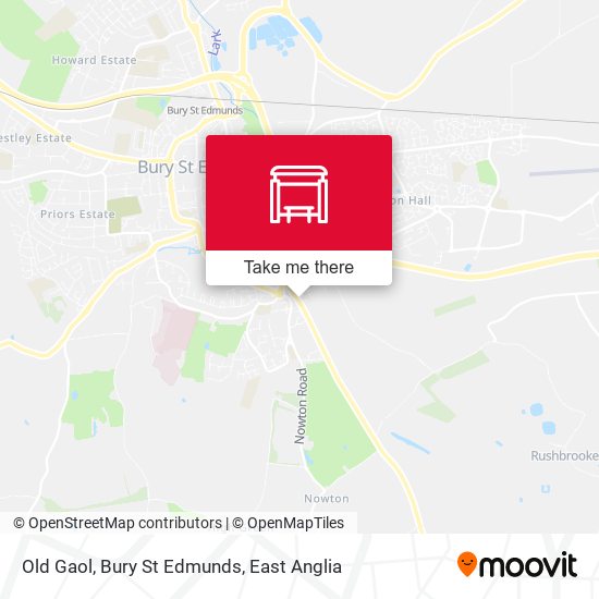 Old Gaol, Bury St Edmunds map