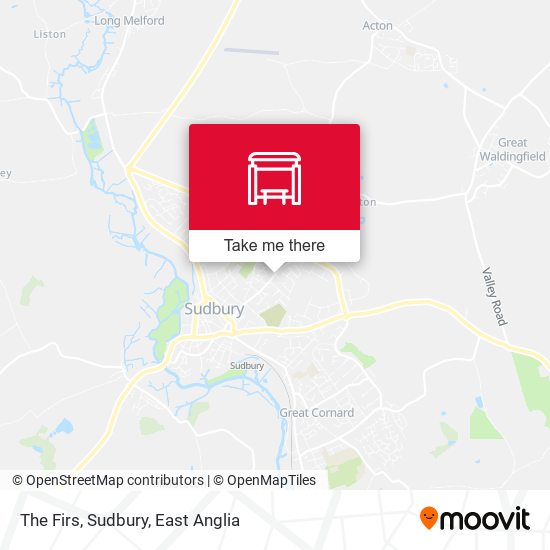 The Firs, Sudbury map
