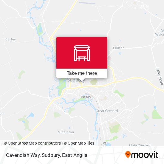 Cavendish Way, Sudbury map