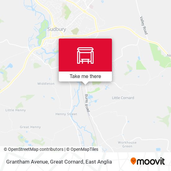 Grantham Avenue, Great Cornard map