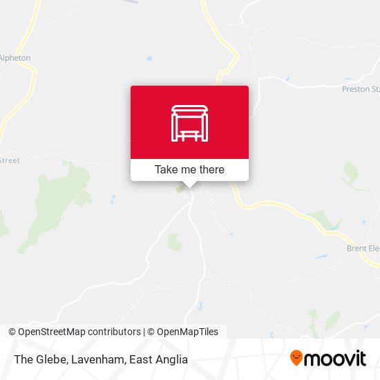 The Glebe, Lavenham map