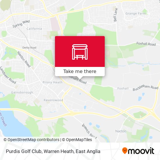 Purdis Golf Club, Warren Heath map