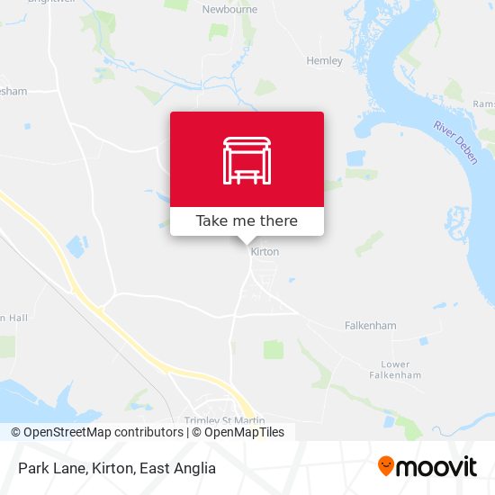 Park Lane, Kirton map