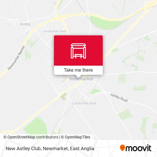 New Astley Club, Newmarket map