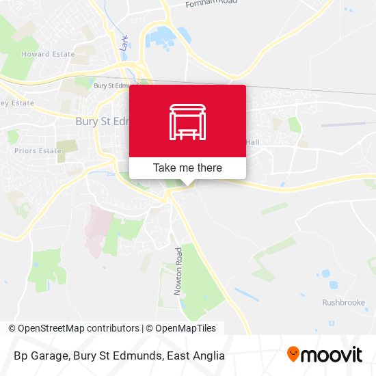 Bp Garage, Bury St Edmunds map