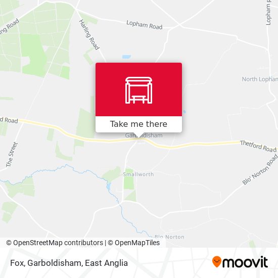Fox, Garboldisham map