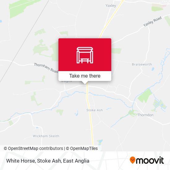 White Horse, Stoke Ash map